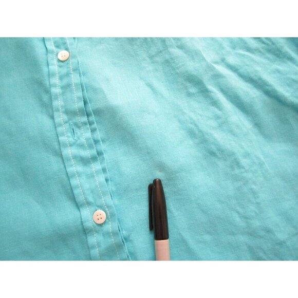 Women Pure Amici 100% Linen Button Long Sleeve Shirt Sz S (WB279) - Picture 3 of 10